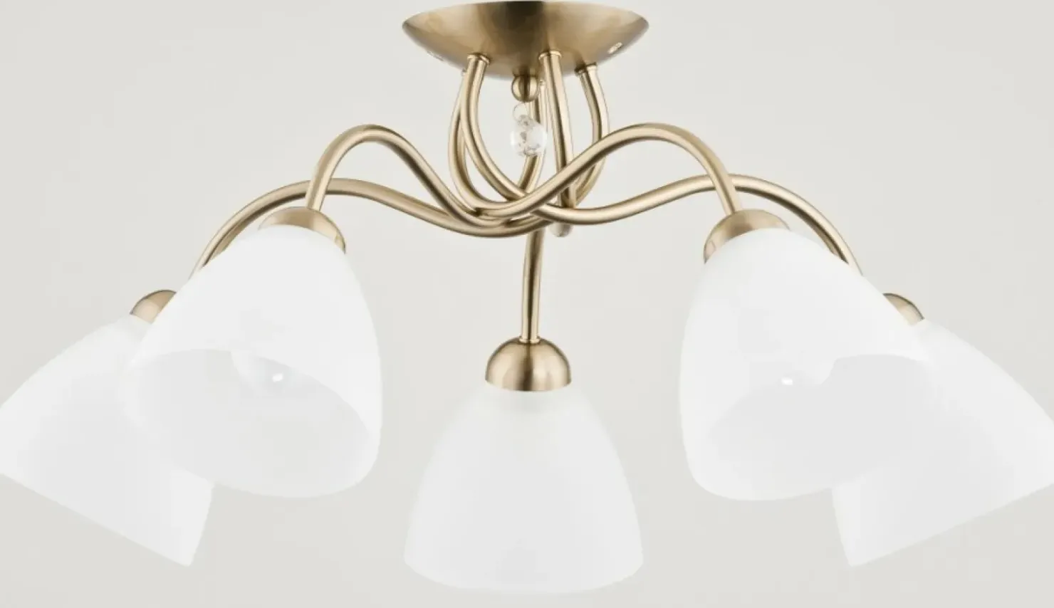 Elegancka złota lampa sufitowa na 5 kloszy AL 23755 | Kaja*Sklep Kaja Sale