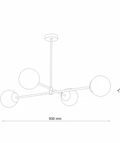 Cheap Sklep Kaja Elegancka, złota lampa sufitowa do sypialni TK 4605 z serii CADIX