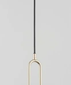 Store Sklep Kaja Elegancka złota lampa wisząca ze szklanym kloszem AL 60905 | Kaja