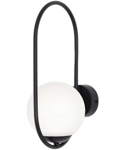 Elegancki kinkiet ścienny z mlecznym kloszem K-5105 z serii PARVA*Sklep Kaja Cheap