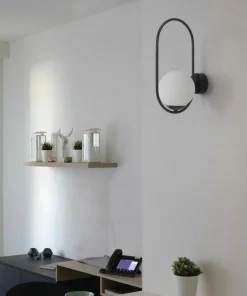 Elegancki kinkiet ścienny z mlecznym kloszem K-5105 z serii PARVA*Sklep Kaja Cheap