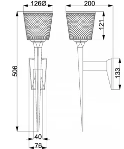 Elegancki kinkiet, trzonek G9 BATH-VERITY-PG z serii VERITY*Sklep Kaja Cheap