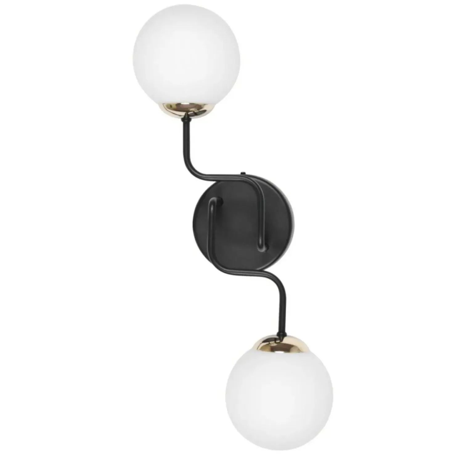 Elegancki kinkiet w kolorze czarno-złotym K-4707 z serii KA*Sklep Kaja Outlet