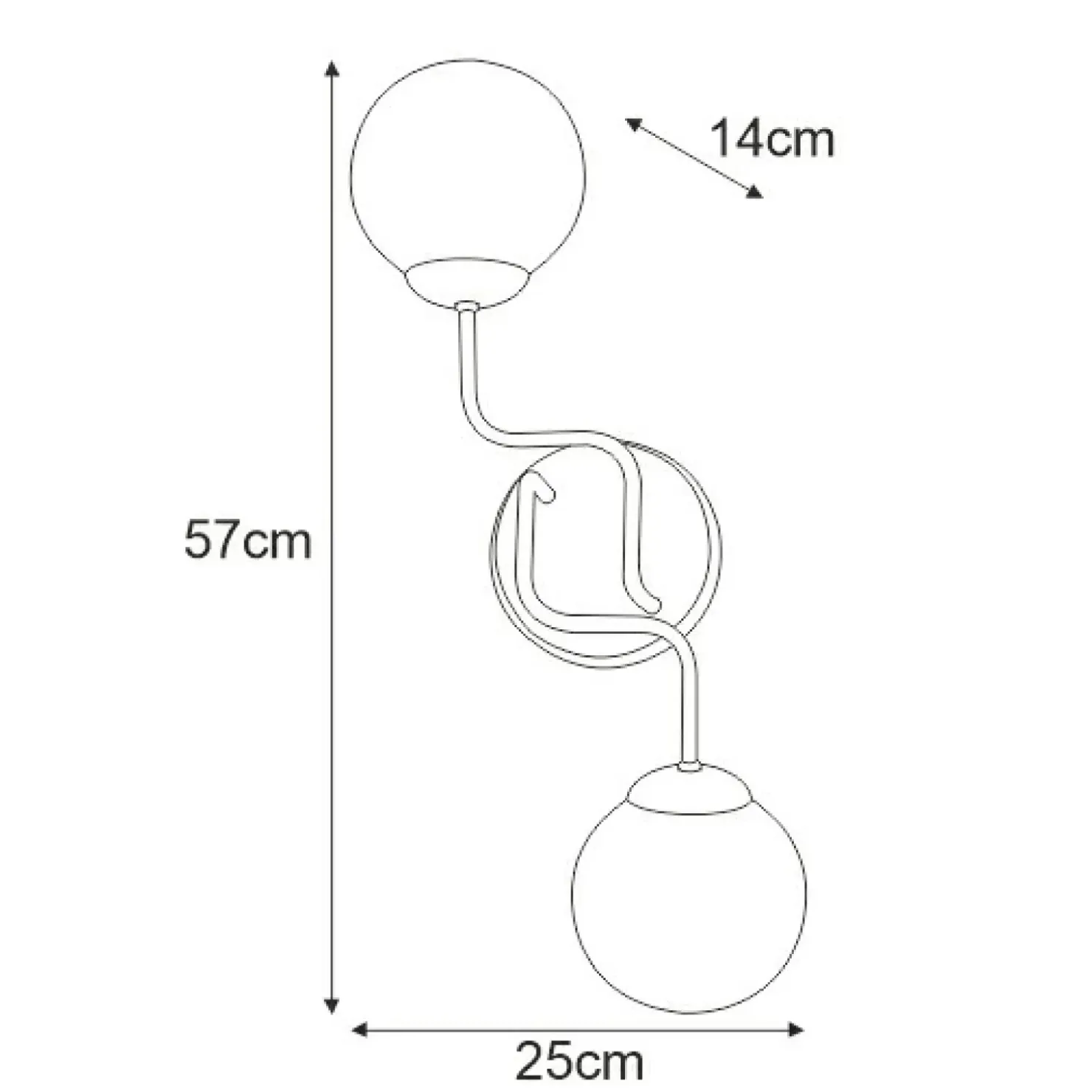 Elegancki kinkiet w kolorze czarno-złotym K-4707 z serii KA*Sklep Kaja Outlet