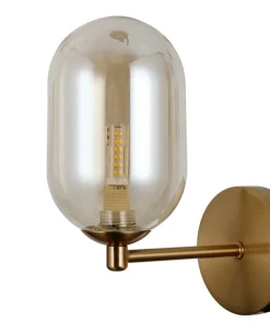 Elegancki kinkiet w kolorze mosiądzu WL-4215-1-HBR z serii PERANO*Sklep Kaja New