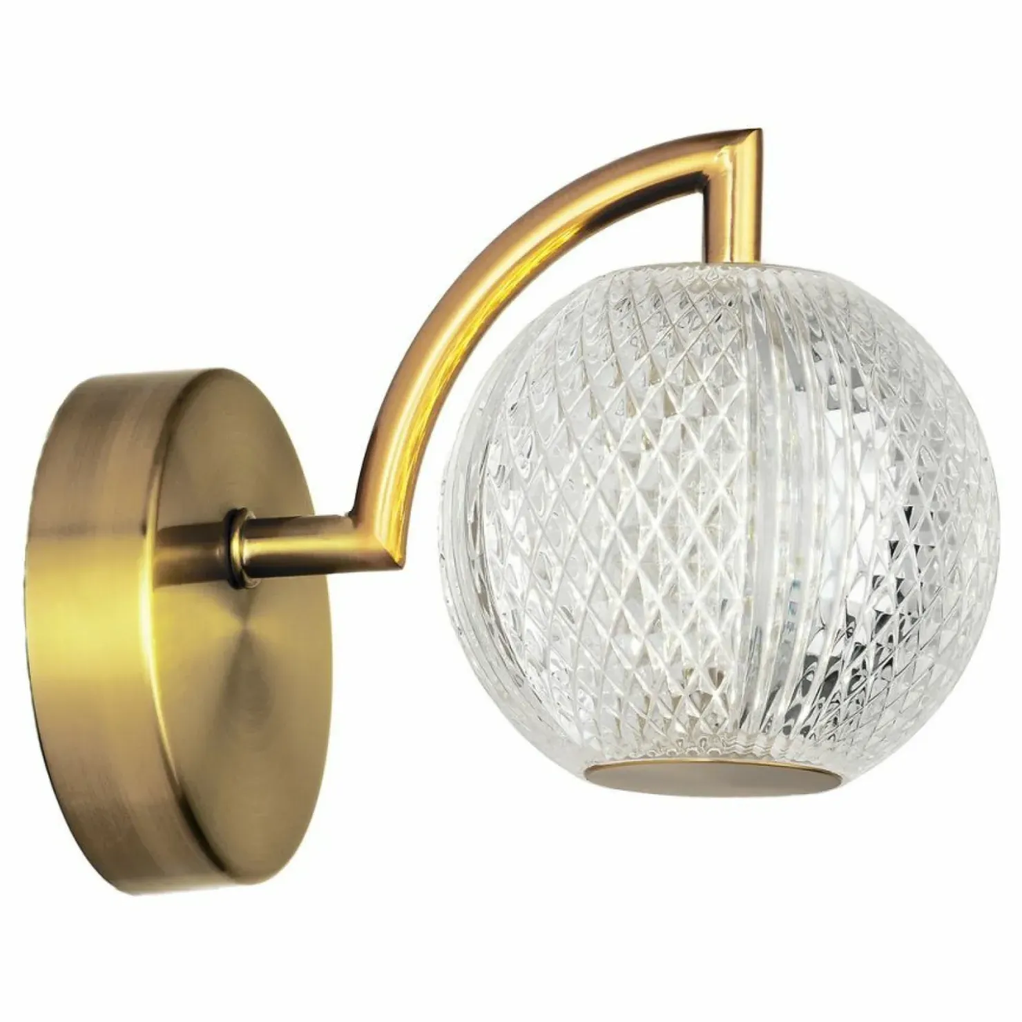 Elegancki kinkiet w złotym kolorze LP-2202/1W GD DIAMOND | Kaja*Sklep Kaja Best
