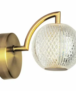 Elegancki kinkiet w złotym kolorze LP-2202/1W GD DIAMOND | Kaja*Sklep Kaja Best