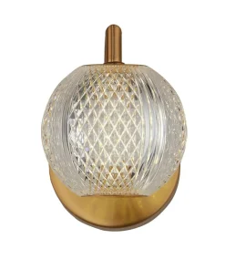 Elegancki kinkiet w złotym kolorze LP-2202/1W GD DIAMOND | Kaja*Sklep Kaja Best