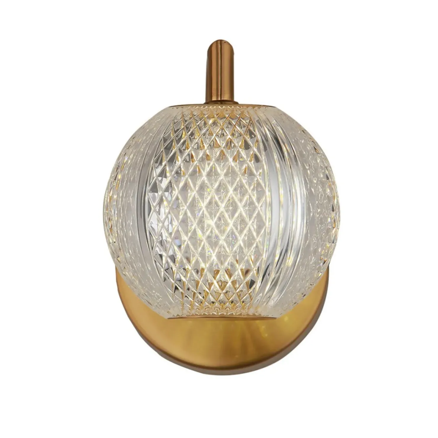 Elegancki kinkiet w złotym kolorze LP-2202/1W GD DIAMOND | Kaja*Sklep Kaja Best