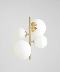 Best Sale Sklep Kaja Elegancki złoty żyrandol z kloszami 1091L40 BLOOM | Kaja Oświetlenie Zadzwońporabattel.783200183(8-16)/mailsklep@kaja.com.pl