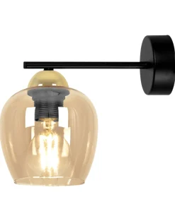Estetyczna lampa ścienna, miodowy kinkiet K-5608 z serii TULA*Sklep Kaja Best Sale