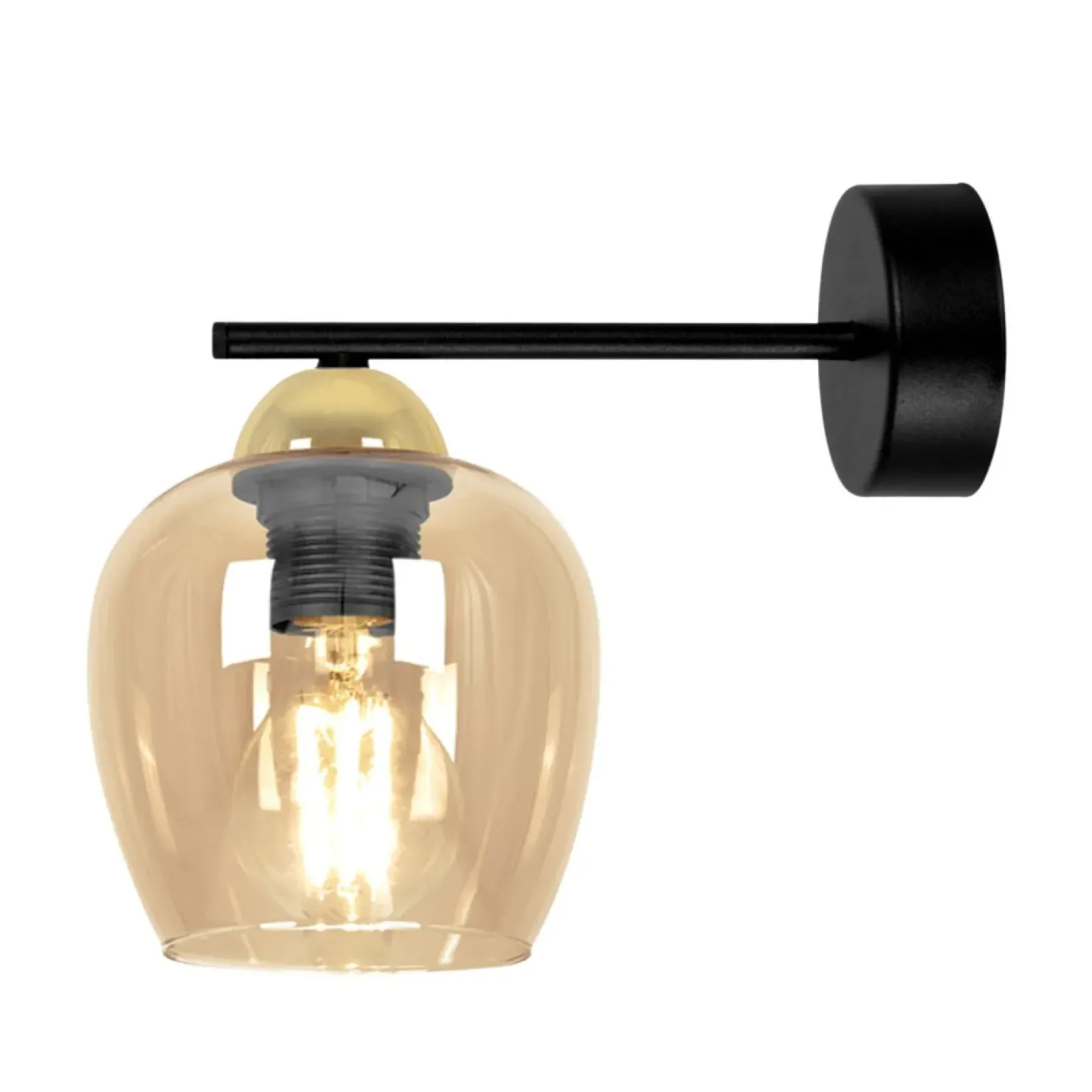 Estetyczna lampa ścienna, miodowy kinkiet K-5608 z serii TULA*Sklep Kaja Best Sale