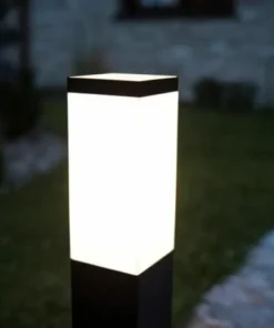 Estetyczna lampa ogrodowa, stalowa SS802-650 z serii INOX KWADRAT | Kaja Oświetl*Sklep Kaja Fashion