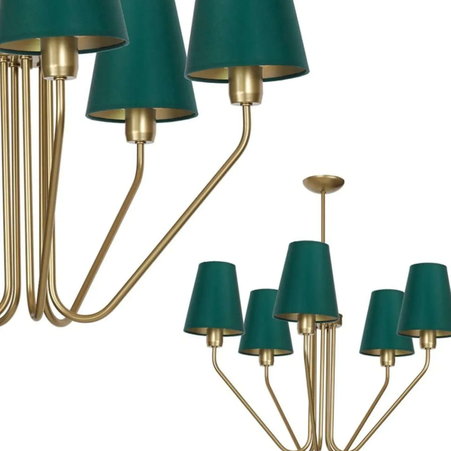 Clearance Sklep Kaja Estetyczna lampa sufitowa w zielonym kolorze MLP4908 z serii VICTORIA | Kaja Ośw