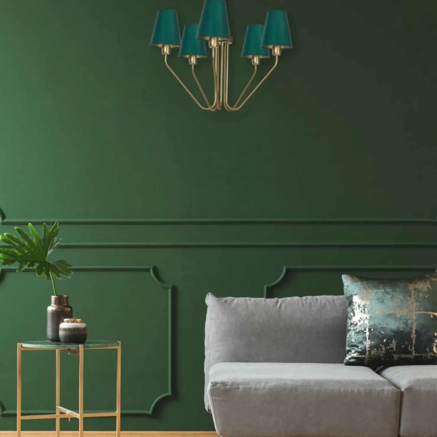 Clearance Sklep Kaja Estetyczna lampa sufitowa w zielonym kolorze MLP4908 z serii VICTORIA | Kaja Ośw