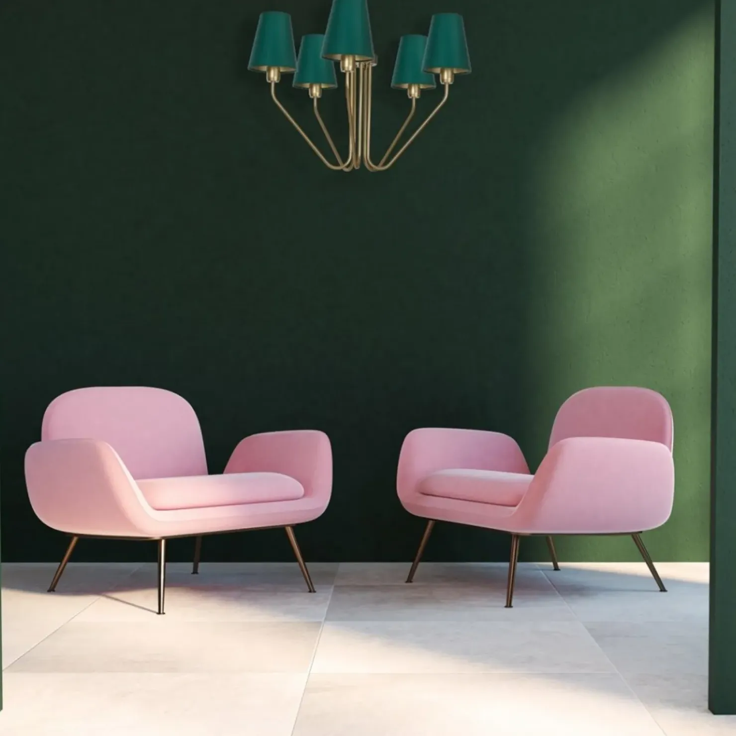 Clearance Sklep Kaja Estetyczna lampa sufitowa w zielonym kolorze MLP4908 z serii VICTORIA | Kaja Ośw