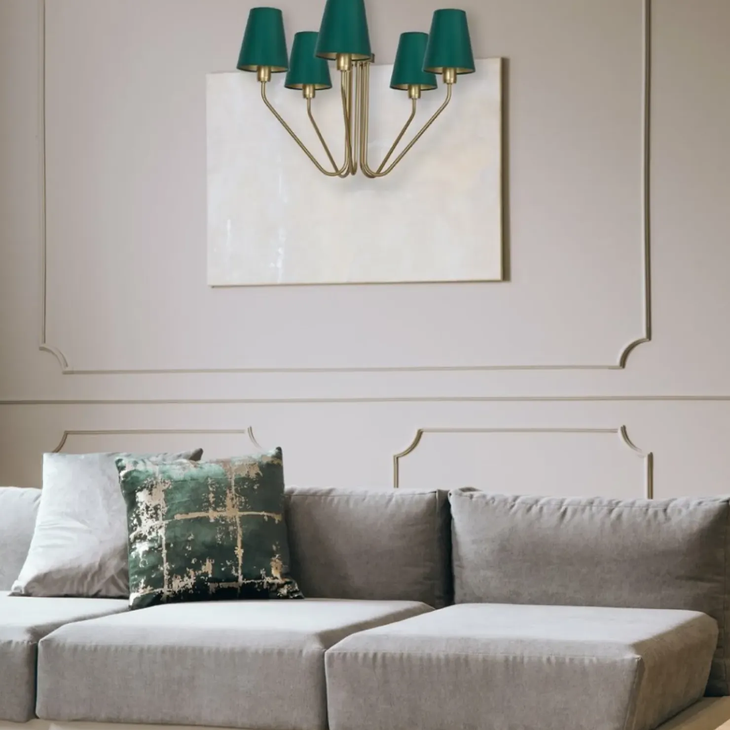Clearance Sklep Kaja Estetyczna lampa sufitowa w zielonym kolorze MLP4908 z serii VICTORIA | Kaja Ośw