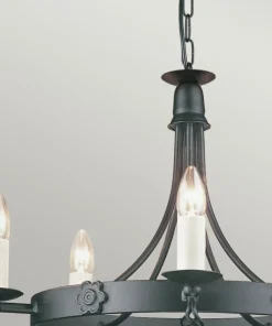 Estetyczna lampa wisząca na 5 żarówek BY5-BLACK z serii BELFRY*Sklep Kaja Best Sale