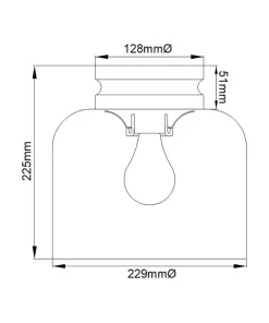 Estetyczny plafon, lampa sufitowa FE-HOUNSLOW-F-BB z serii HOUNSLOW*Sklep Kaja Discount