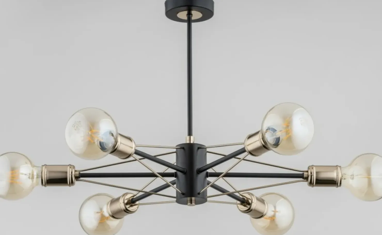 Discount Sklep Kaja Fenomenalna czarno-złota lampa sufitowa AL 62151 | Kaja