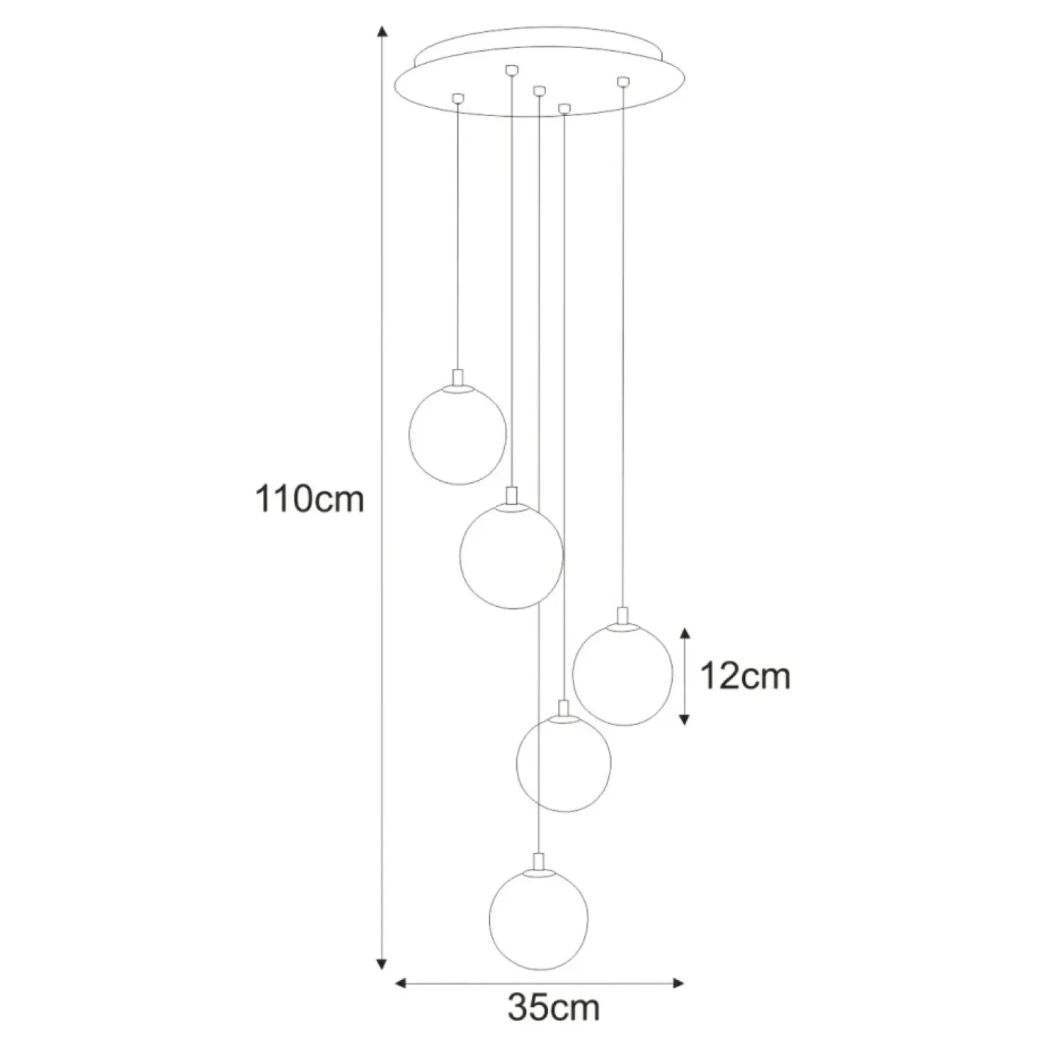 Flash Sale Sklep Kaja Finezyjna lampa wisząca z bursztynowymi kloszami K-5561 z serii GALAXY
