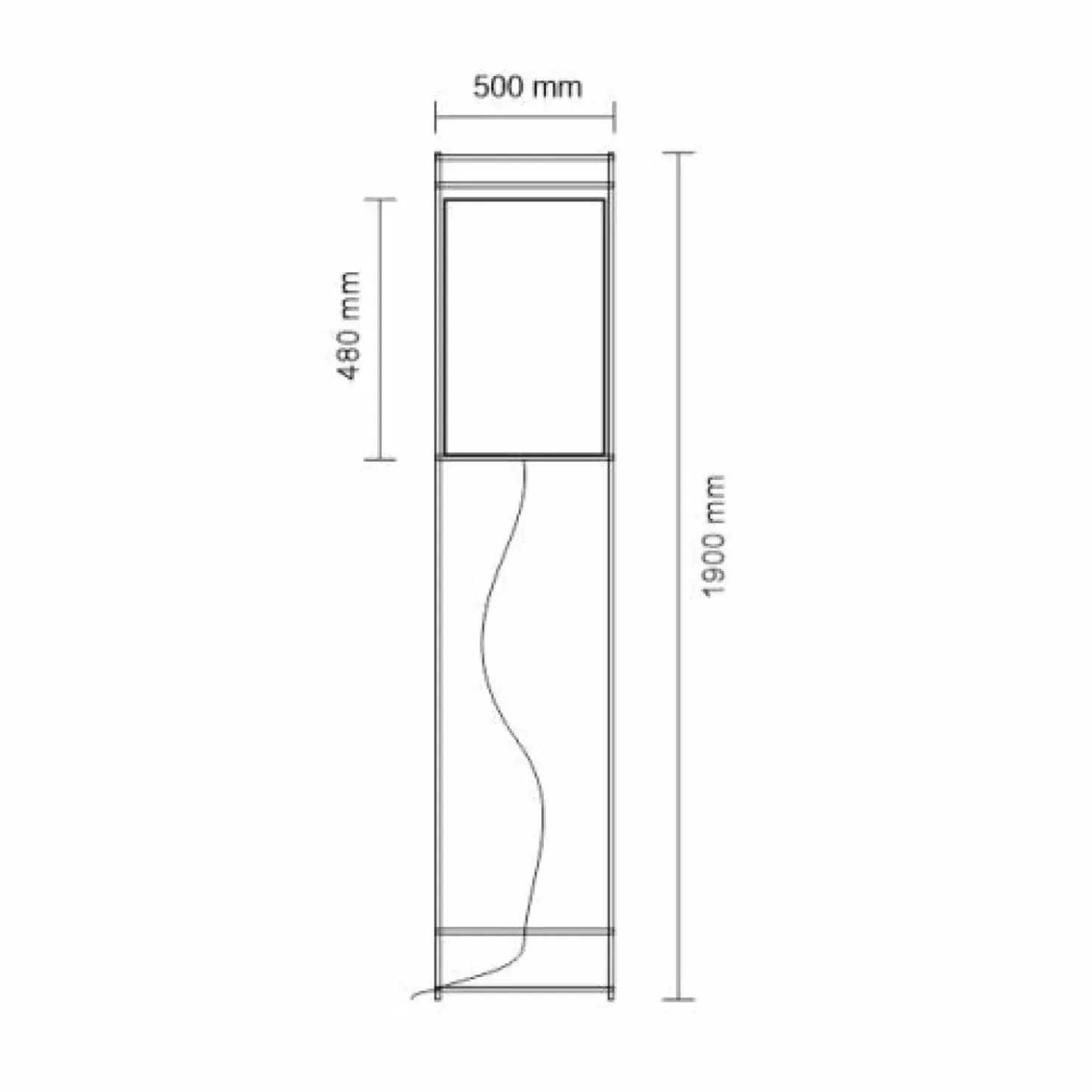 Geometryczna, abażurowa lampa - czarny 190cm ANT 9030 PAA | Kaja*Sklep Kaja Shop