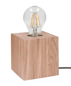 Geometryczna, drewniana lampka stołowa 7171174 TRONGO SQUARE | Kaja*Sklep Kaja New