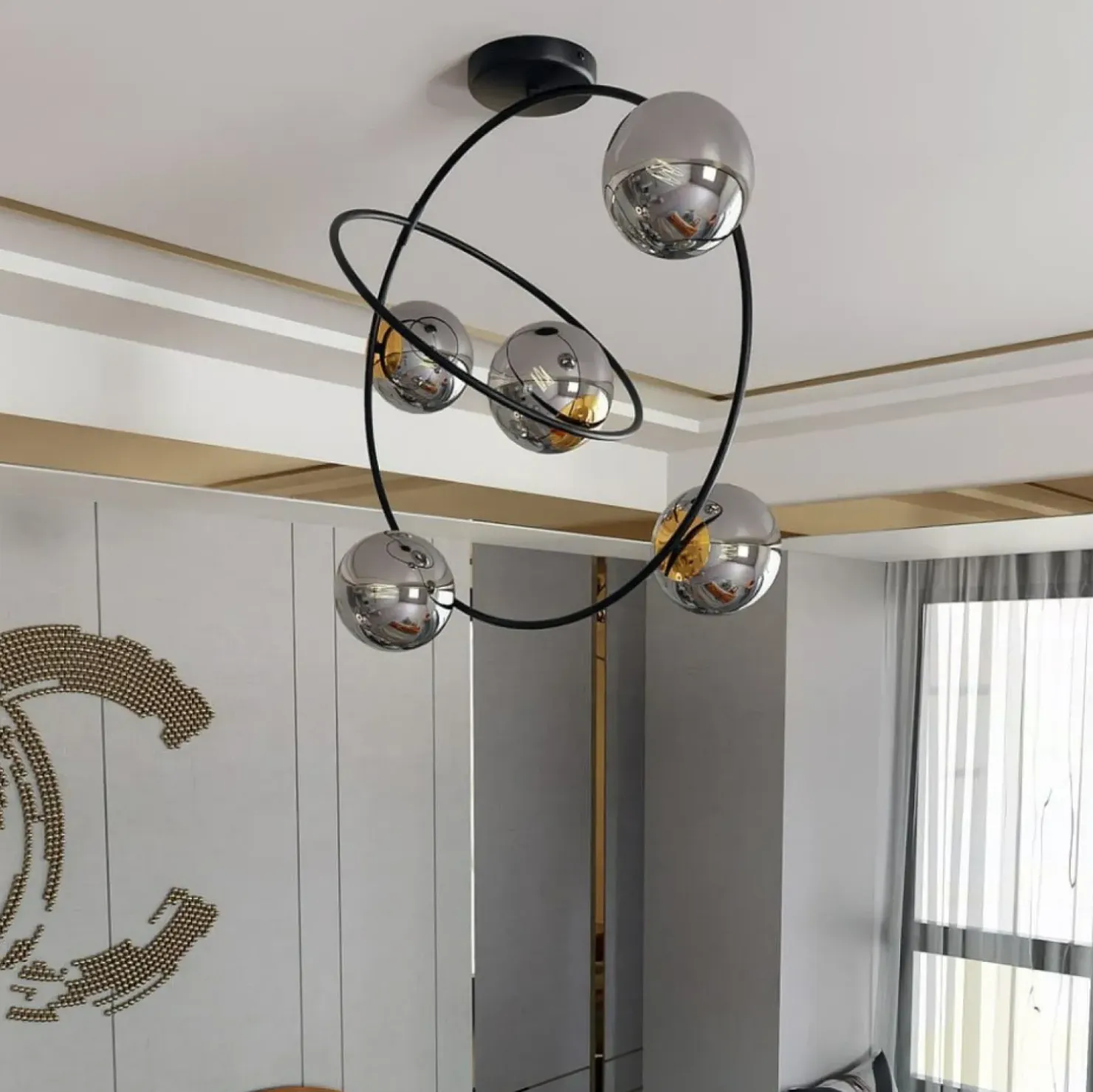Hot Sklep Kaja Geometryczna, efektowna lampa sufitowa 1292/5 z serii STARDOM | Kaja
