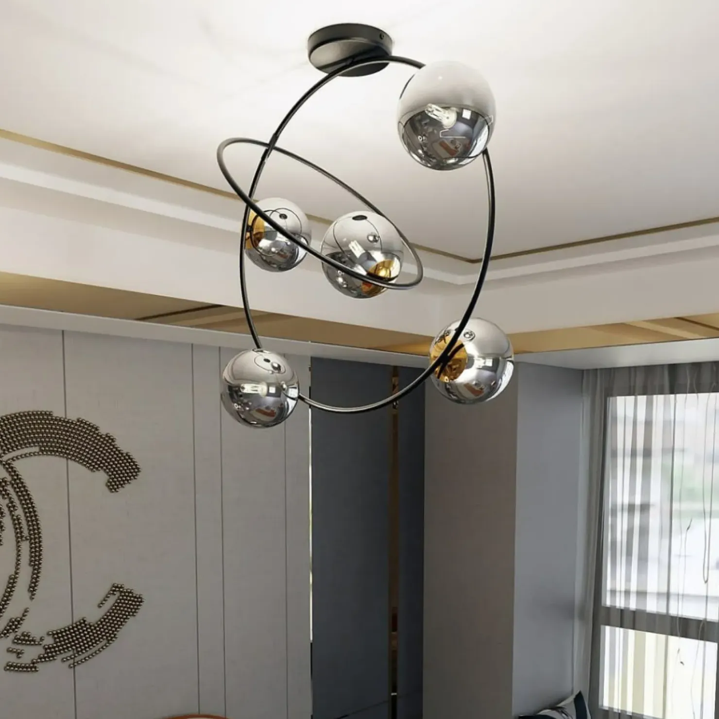 Hot Sklep Kaja Geometryczna, efektowna lampa sufitowa 1292/5 z serii STARDOM | Kaja