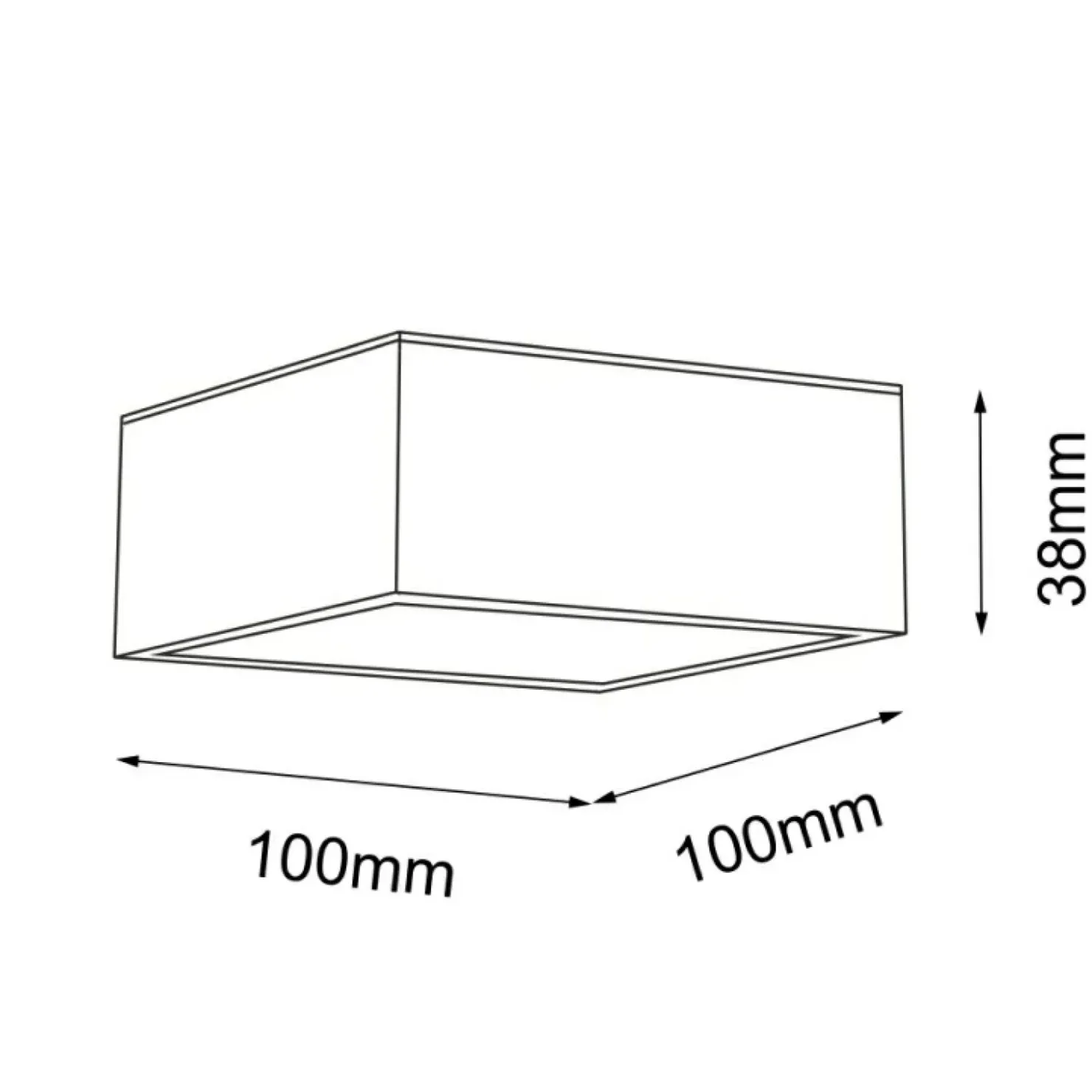 Geometryczna lampa natynkowa LED IP44 3000K ANT 8057 z serii TOTTO*Sklep Kaja Fashion