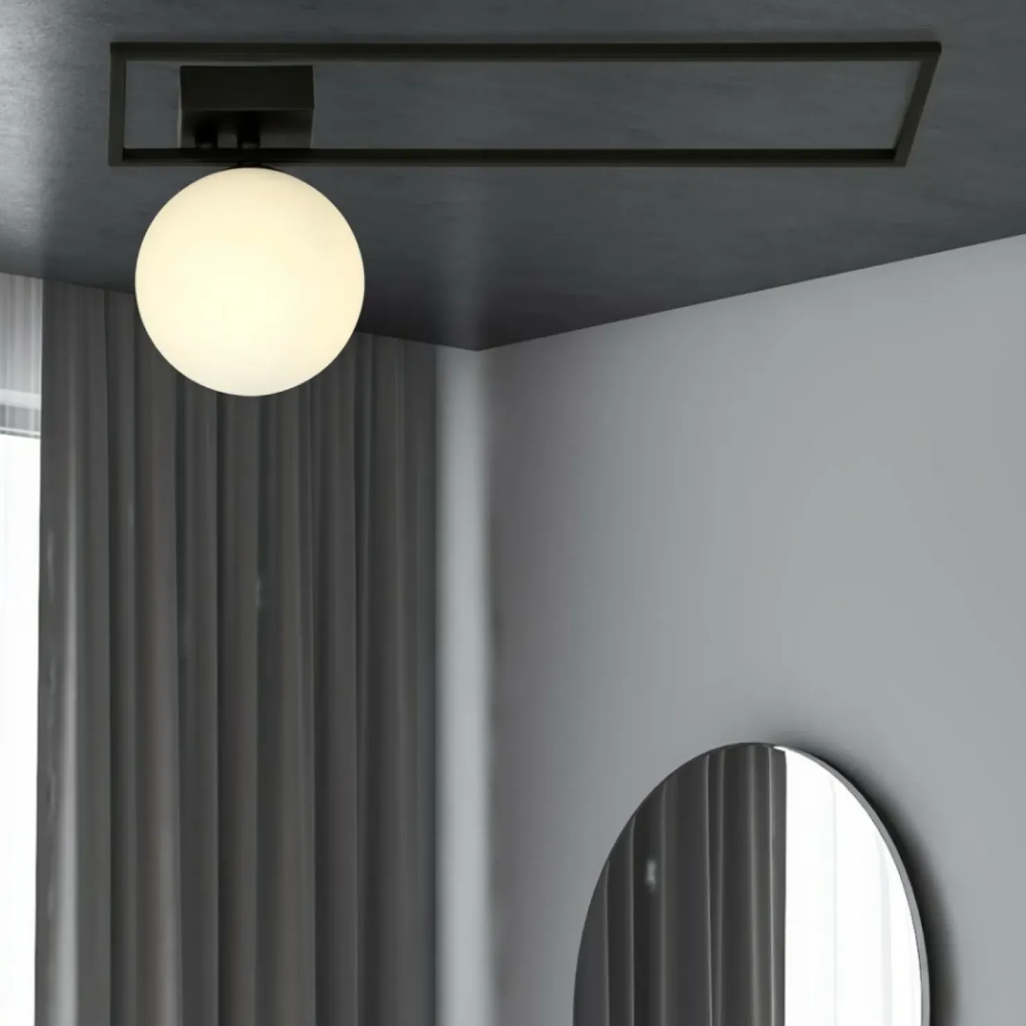 Geometryczna lampa sufitowa z białym kloszem 1130/1B IMAGO | Kaja*Sklep Kaja Sale