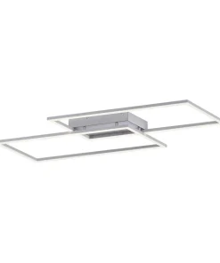 New Sklep Kaja Geometryczna lampa sufitowa LED 8193-55 z serii INIGO | Kaja szary