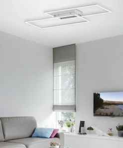 New Sklep Kaja Geometryczna lampa sufitowa LED 8193-55 z serii INIGO | Kaja szary