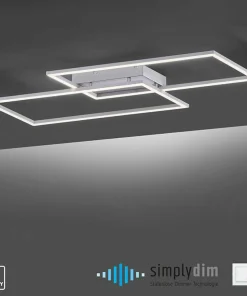 New Sklep Kaja Geometryczna lampa sufitowa LED 8193-55 z serii INIGO | Kaja szary