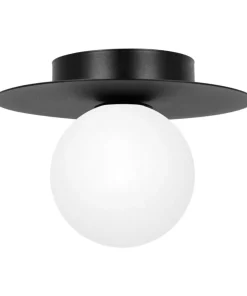 Geometryczna lampa sufitowa, czarno-biały plafon K-5437 z serii ROBIN*Sklep Kaja Cheap