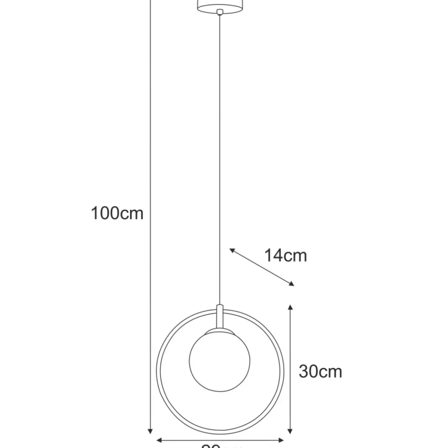 Sale Sklep Kaja Geometryczna lampa wisząca z pojedynczym kloszem K-3835 z serii NEO