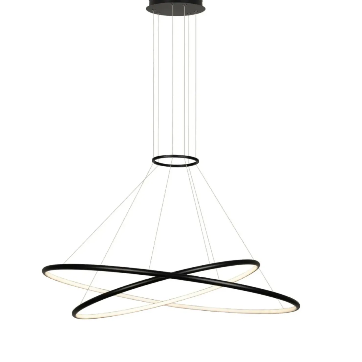 Flash Sale Sklep Kaja Geometryczna lampa wisząca LED LP-940/2P 4BK HALIFAX | Kaja