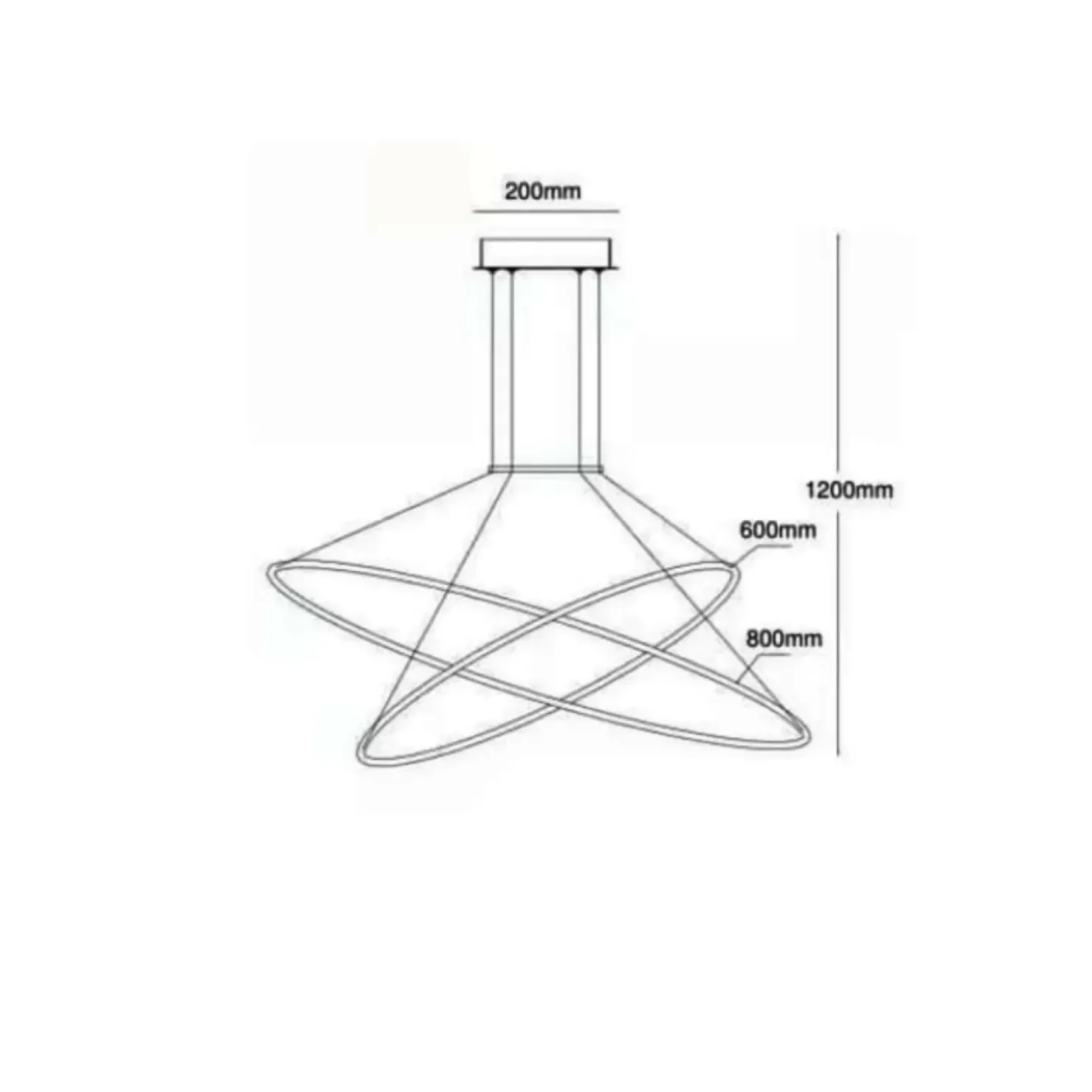 Flash Sale Sklep Kaja Geometryczna lampa wisząca LED LP-940/2P 4BK HALIFAX | Kaja