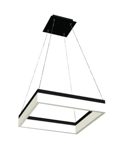 Sale Sklep Kaja Geometryczna lampa wisząca LED 41,5x41,5cm ML081 NERO | Kaja