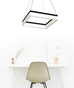 Sale Sklep Kaja Geometryczna lampa wisząca LED 41,5x41,5cm ML081 NERO | Kaja