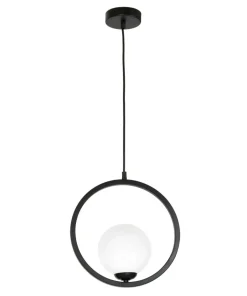 Clearance Sklep Kaja Geometryczna lampa wisząca z białym kloszem MLP5593 BOSTON | Kaja
