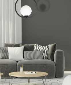 Clearance Sklep Kaja Geometryczna lampa wisząca z białym kloszem MLP5593 BOSTON | Kaja