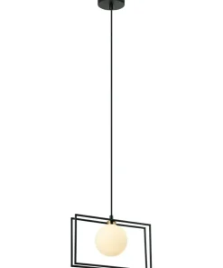 Best Sale Sklep Kaja Geometryczna lampa wisząca PND-53423-1-BK GROSETTA | Kaja Oświetlenie