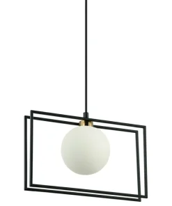 Best Sale Sklep Kaja Geometryczna lampa wisząca PND-53423-1-BK GROSETTA | Kaja Oświetlenie