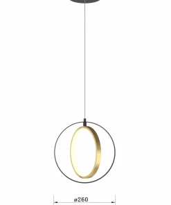 New Sklep Kaja Geometryczna lampa wisząca LED do sypialni WF 6134-0110 VALLA | Kaja