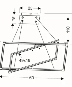 Cheap Sklep Kaja Geometryczna, ledowa lampa wisząca A0033-320 KSEROS | Kaja Oświetlenie