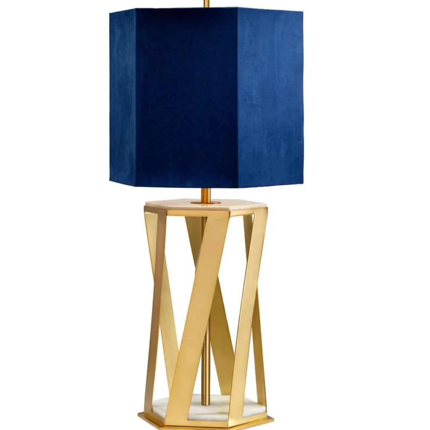 Geometryczna, złota lampa stołowa APOLLO-TL z serii APOLLO*Sklep Kaja Cheap