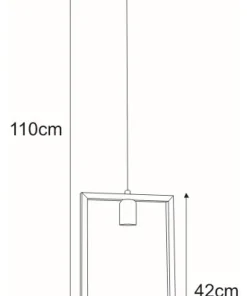 Shop Sklep Kaja Geometryczny, minimalistyczny zwis K-4031 LAVAYA | Kaja Oświetlenie czarny