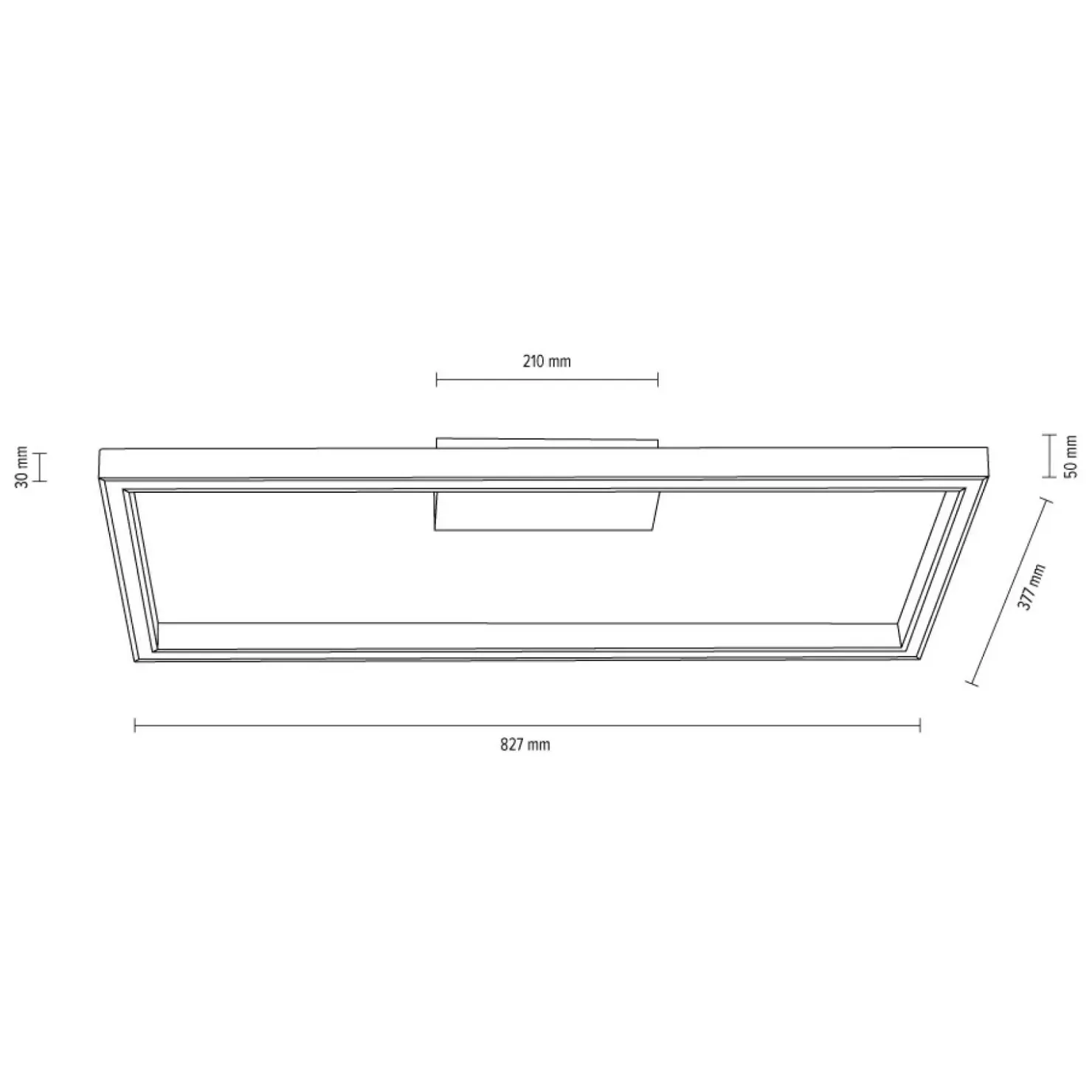 Geometryczny plafon LED wykonany z drewna 9141174 RAMME | Kaja*Sklep Kaja Cheap