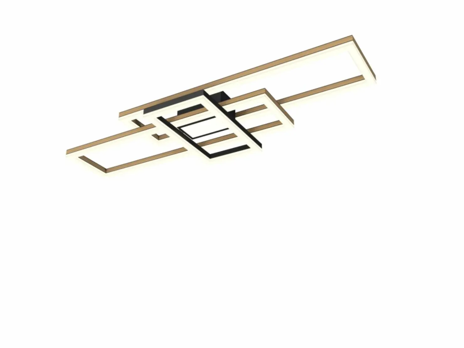 Geometryczny plafon LED w stylu rustykalnym WF 9022-306 MATERA | Kaja*Sklep Kaja New